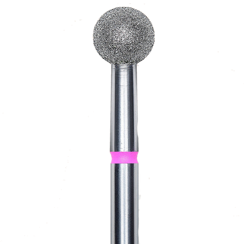DIAMOND NAIL DRILL BIT, "BALL", RED, HEAD DIAMETER 5MM (FA01R050) - STALEKS™